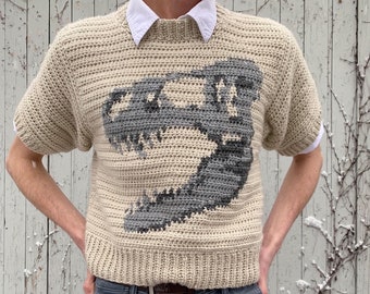 PDF: Tee (rex) shirt crochet pattern