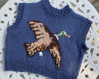 PDF: knit duck sweater pattern