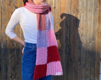 PDF: square up scarf crochet pattern