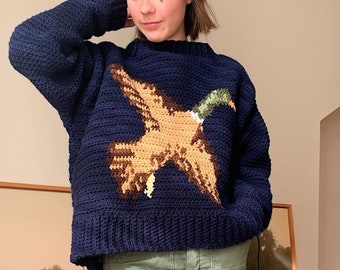 PDF: crochet duck sweater pattern *digital download only*