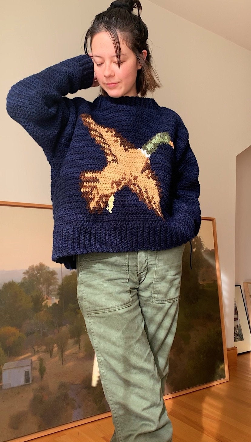 PDF Crochet Duck Sweater Pattern digital Download Only Etsy
