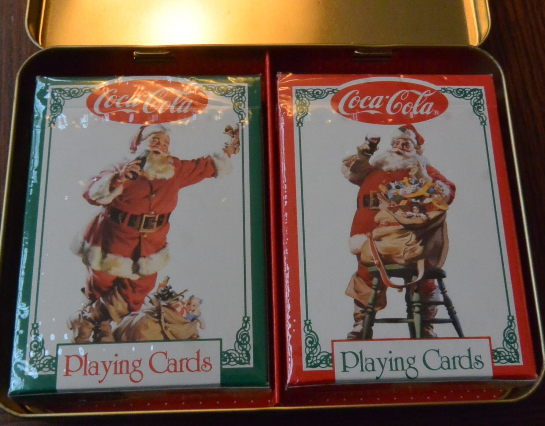 Christmas Deck Of Cards Buy 1994 Coca Cola Nostalgia Playing Cards