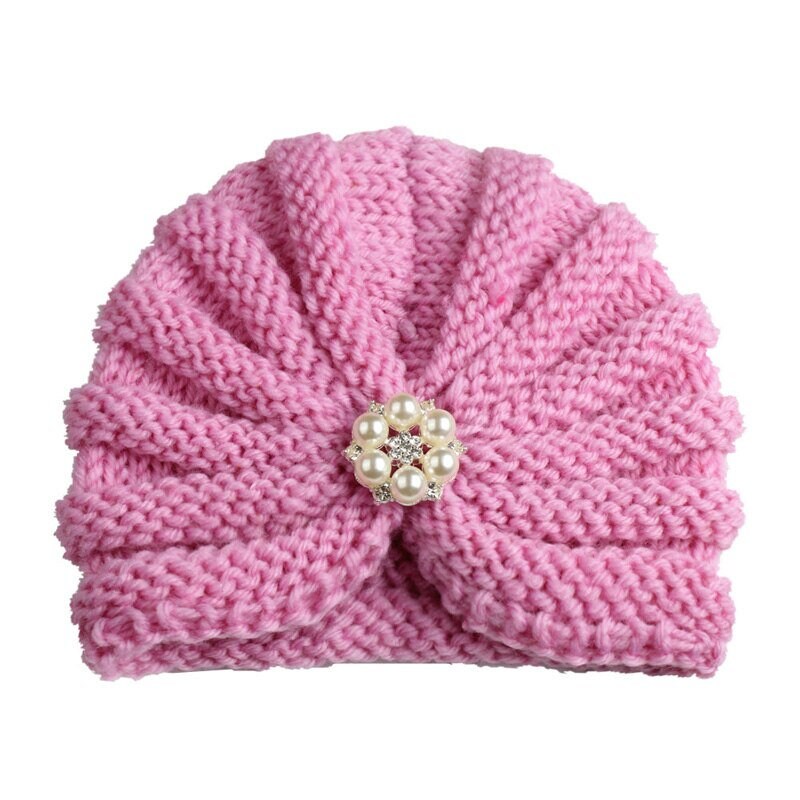 Knitted Winter Baby Girl Hats Candy Color Baby Girl's Etsy