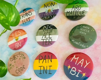 LGBT/Queer badges 58mm