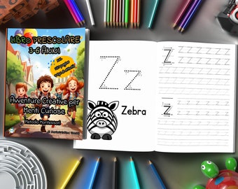Activity Book for Preschoolers, Matching Activities, Coloring and Drawing, Tracing Letters and Numbers, Stickers, Montessori