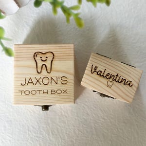 Engraved Wooden Tooth Fairy Box: Personalized Keepsake