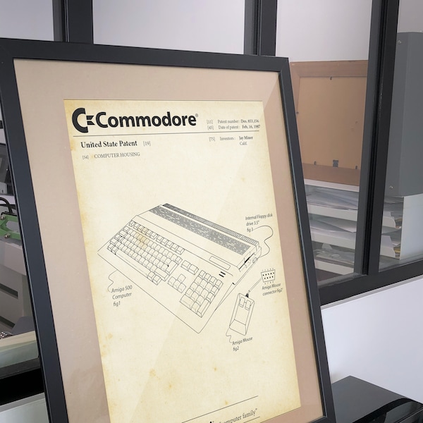 Poster Patent Amiga 500 Commodore