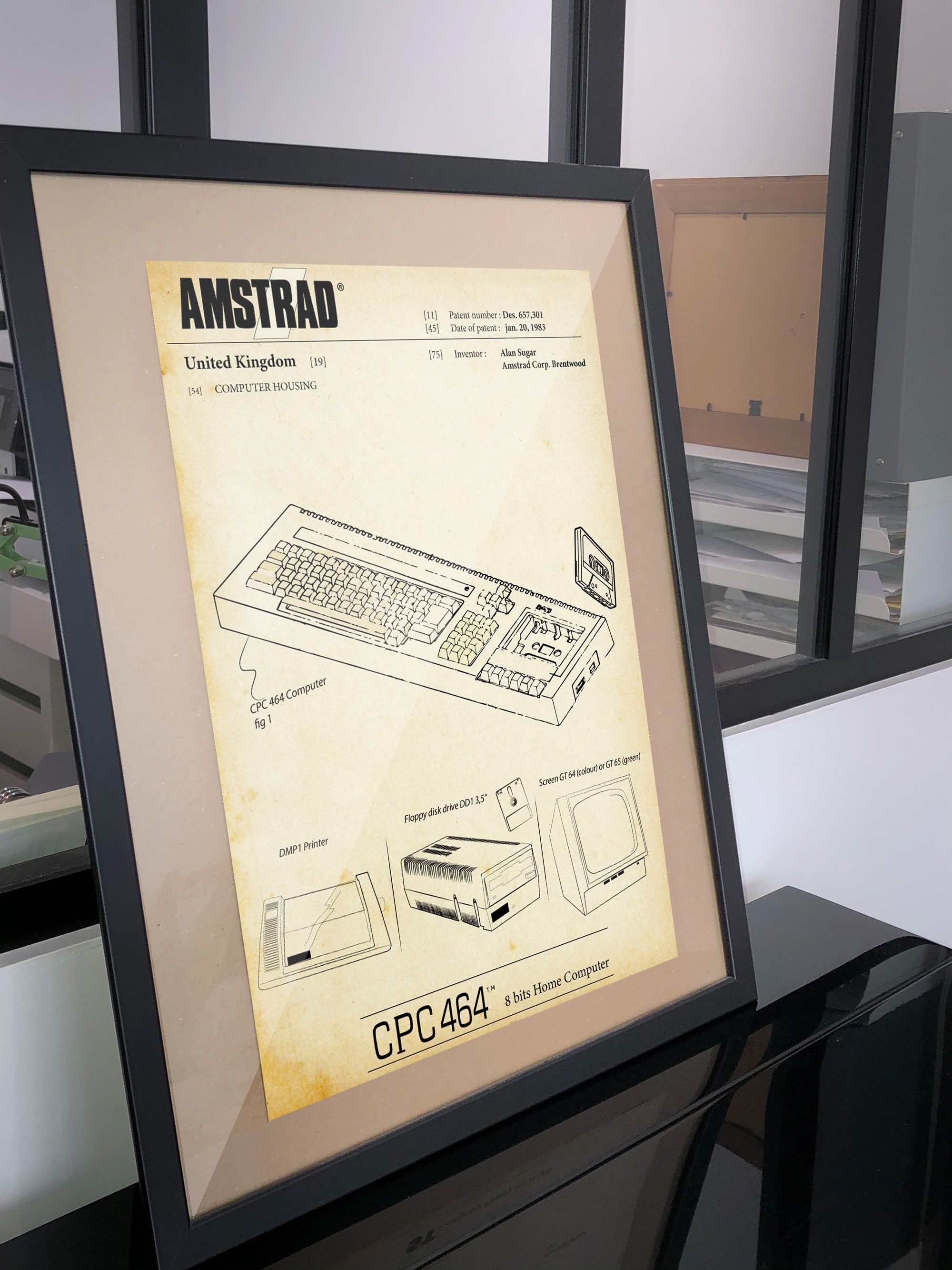 Poster Patent Amstrad Cpc 464