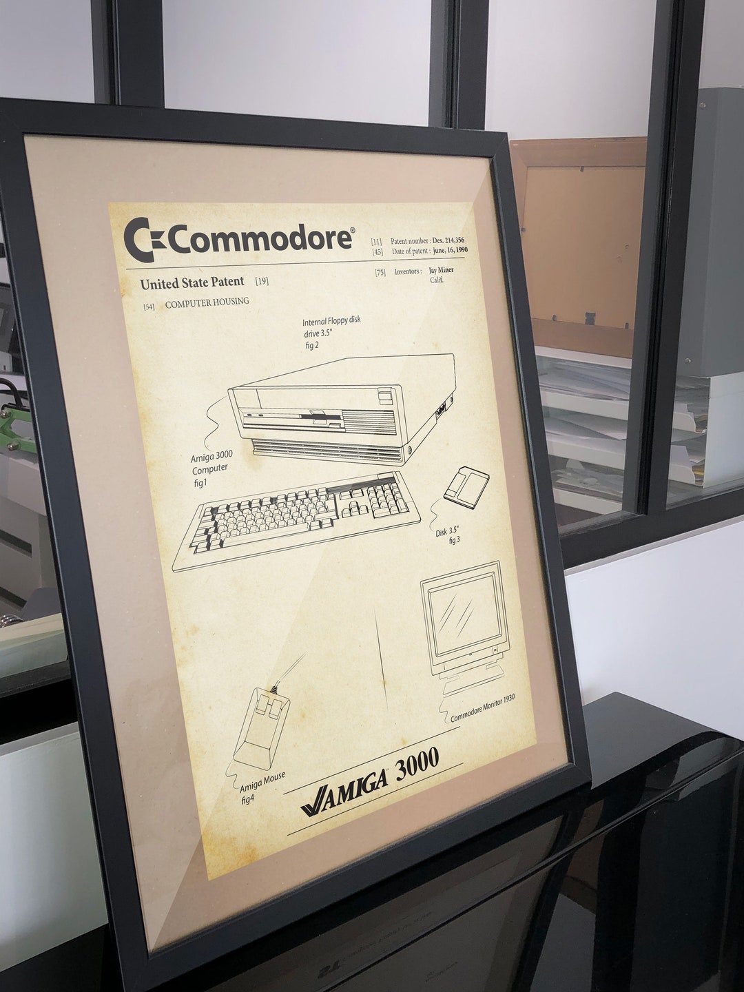 とは Poster Patent Commodore Amiga 3000 - Etsy