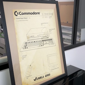 Poster Patent Commodore Amiga 4000