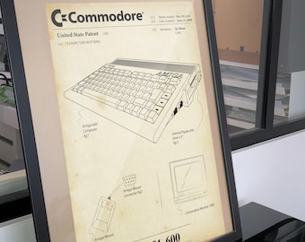Póster Patente Commodore Amiga 600