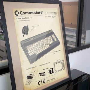 Poster Patent Commodore C 16