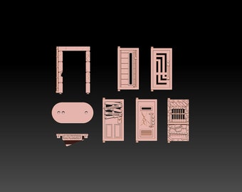 Juego de puertas 03 (STL)