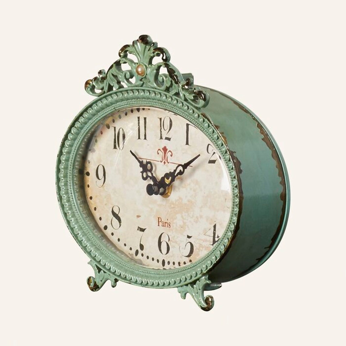 Rustic Mantel Clock Etsy