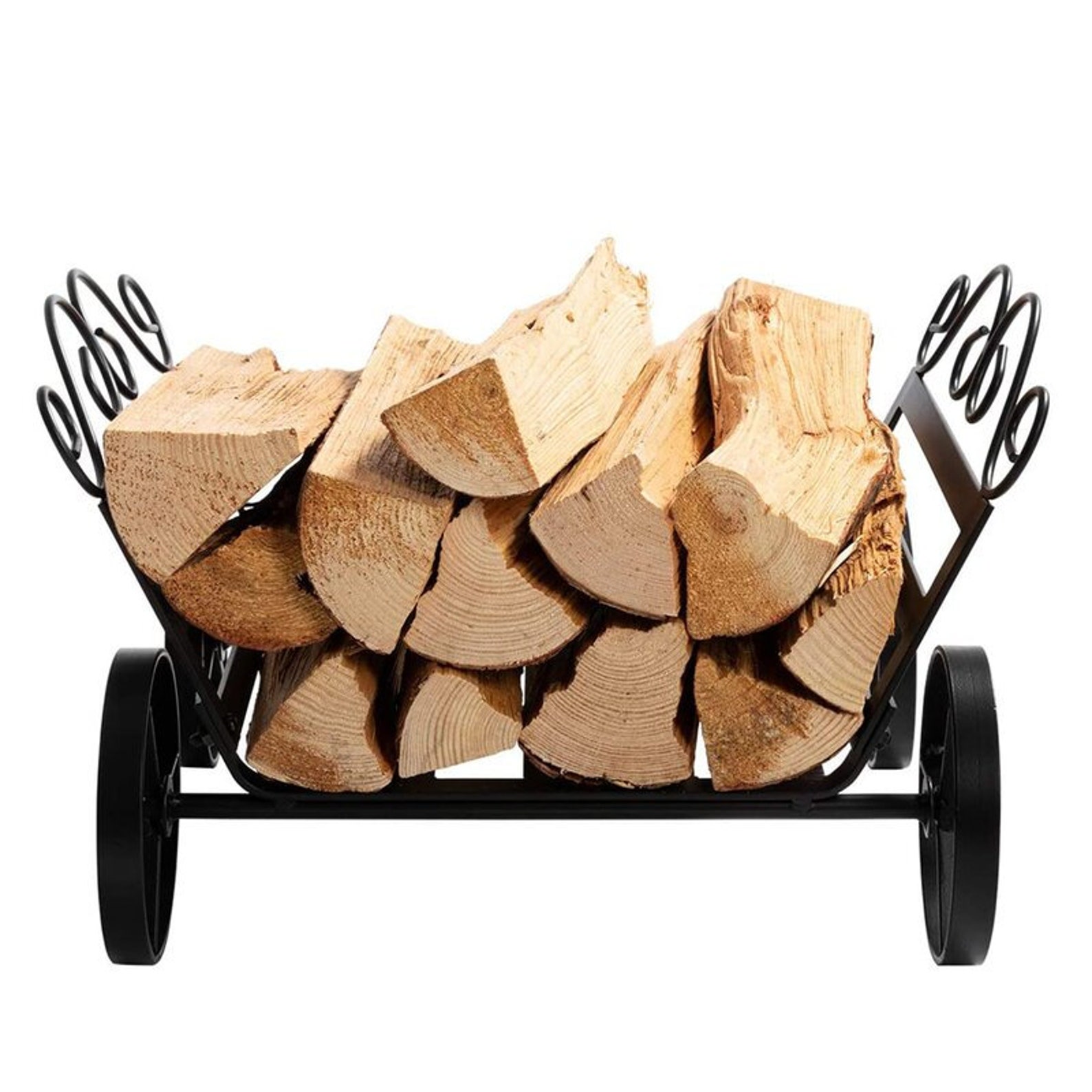 Firewood Rack With Wheels Etsy