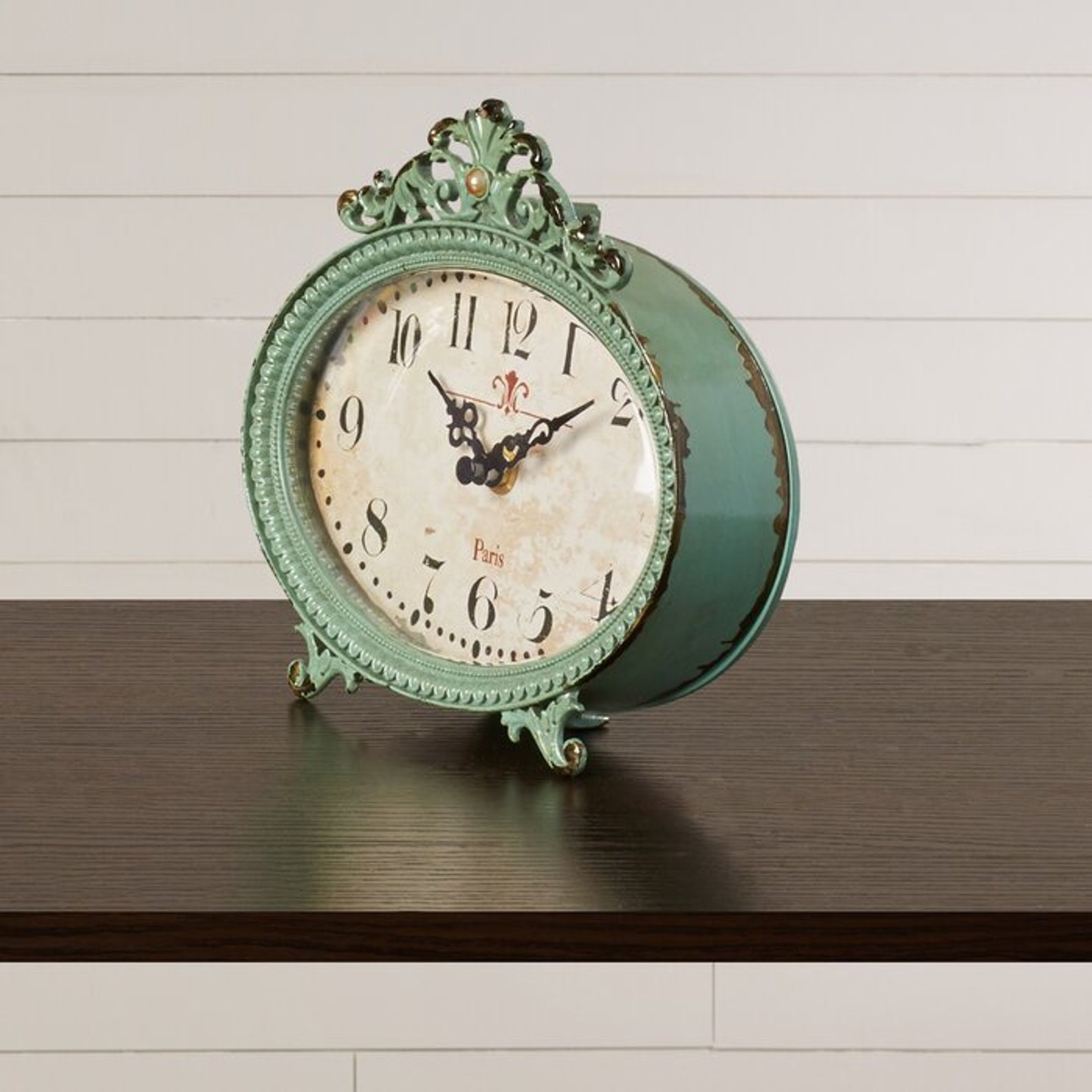 Rustic Mantel Clock Etsy