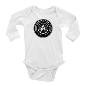 Grenouillere Classic Long Sleeved Body For Baby Star Trek Etsy
