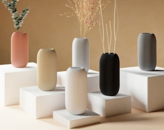 Promo 2+1 Gratuit Vase Design Plantes Sèches Décoration Vague