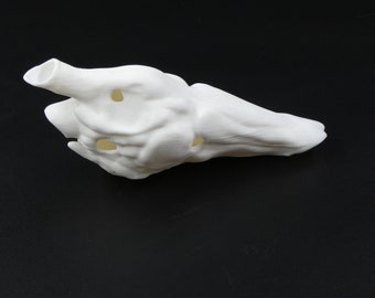 Ocarina - nasal cage raptor - movie jurassic park props replica- alan grant