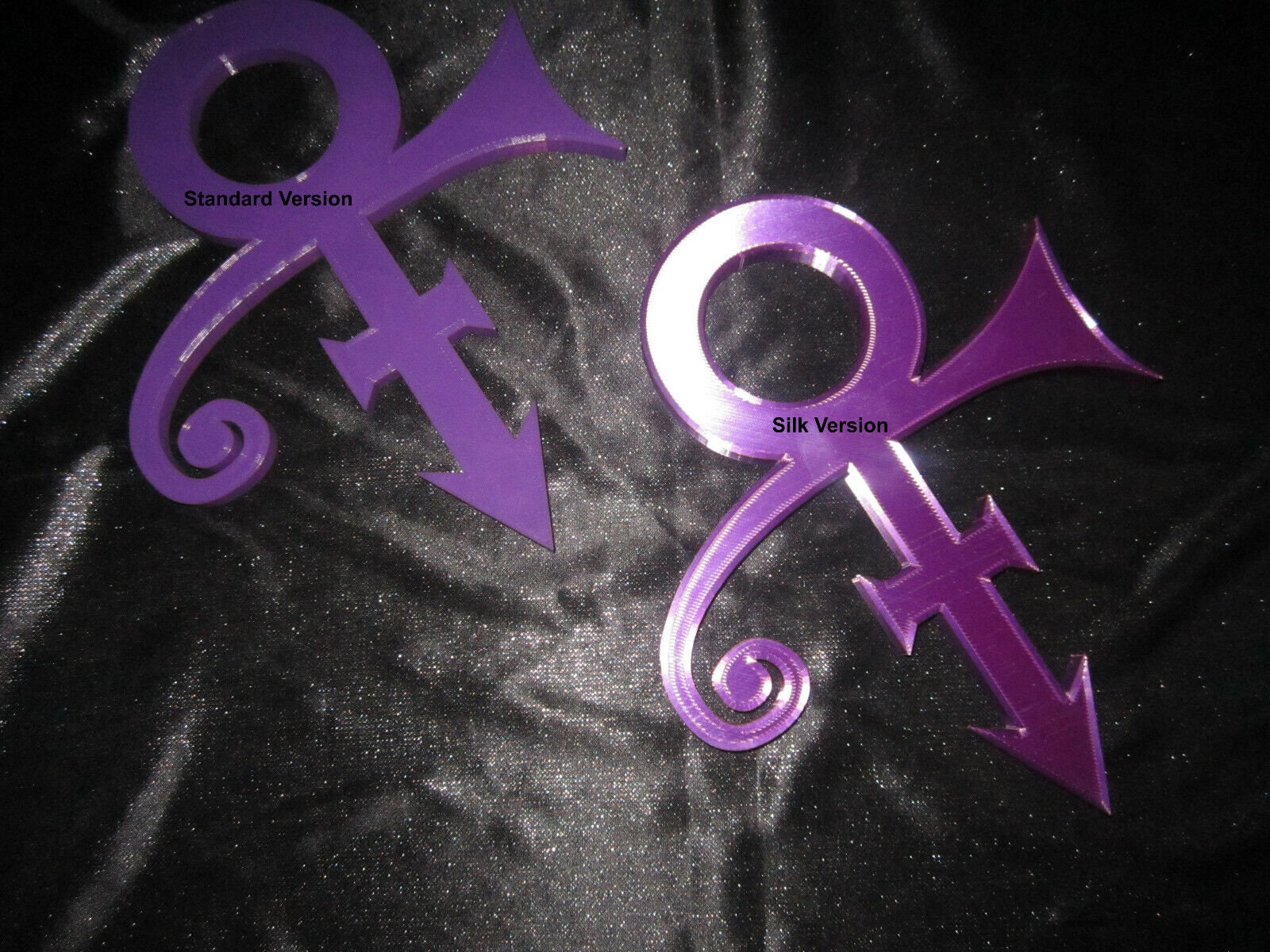 Prince Symbol 3d Wall Art (purple Silk) - Etsy