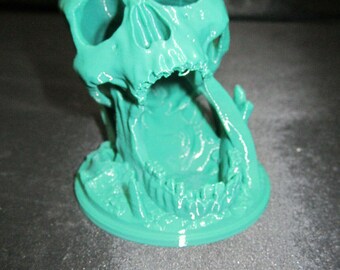 Medieval Skull Display Small Size (3d Printed Green) Halloween