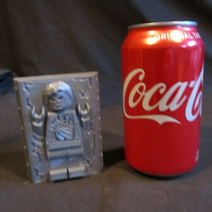Lego Han Solo in Carbonite Display (Custom 3D Printed) Star Wars