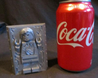 Lego Han Solo in Carbonite Display (Custom 3D Printed) Star Wars