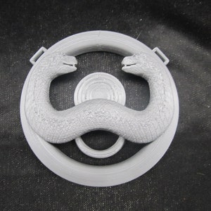 Conan the Barbarian Thulsa Doom Pendant (Two Headed Snake Pendant) Silver