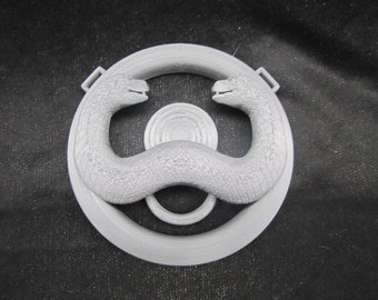 Conan the Barbarian Thulsa Doom Pendant (Two Headed Snake Pendant) Silver