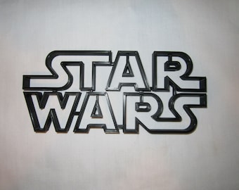 Star Wars Logo 3d Wall Art 6" Wide
