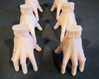 Creepy Human Hand Prop Model Mini Hands Set of 6 (Addams Family)