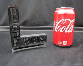 KPOP Black Pink 3d Logo Stand 5" Tall