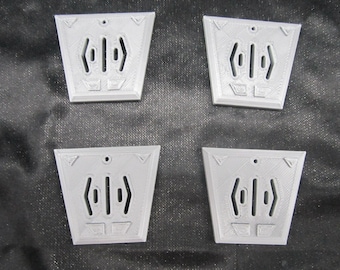 Babylon 5 Communication Link Prop (Set of Four) (Gray/Silver) Cosplay