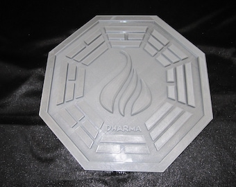Lost TV Series Dharma Wall Plaque (3d Wall Art) (Two Tone Finish) 12" Diameter