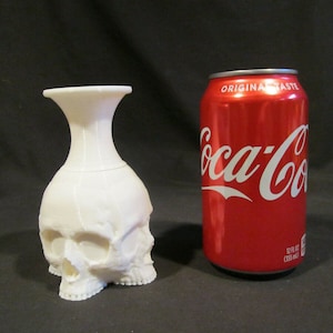 Skull Vase Horror Display Prop (3d Printed) 4 1/2&quot; Tall Halloween