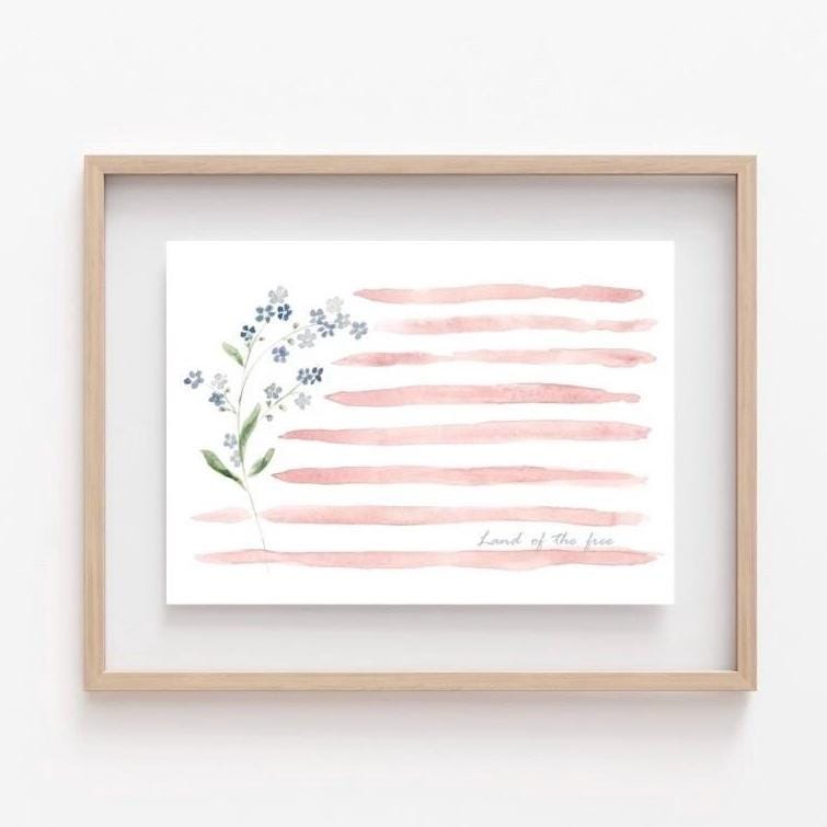American Flag Painting || 4th of July Painting, Patriotic Decor, USA ...