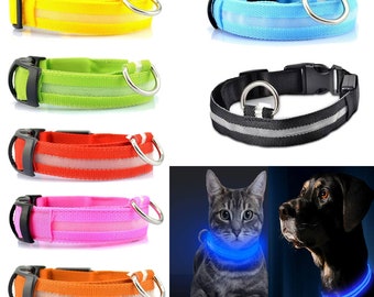 flashing led dog collar