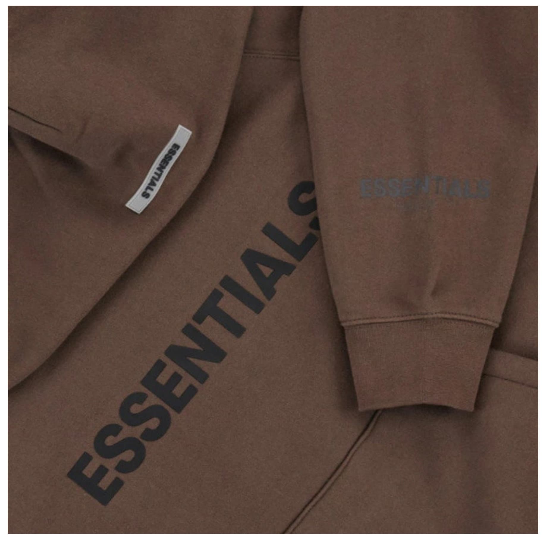 Fear Of God Essentials Brown and Light Yellow Hoodie Fear Of | Etsy