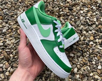 Nike Air Force 1 Green Apple Custom - Etsy Australia