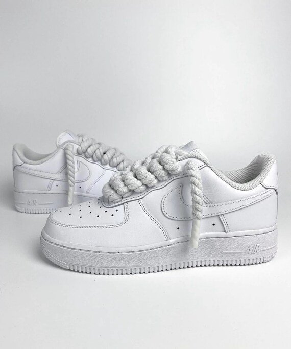 Black rope laces - AF1 White