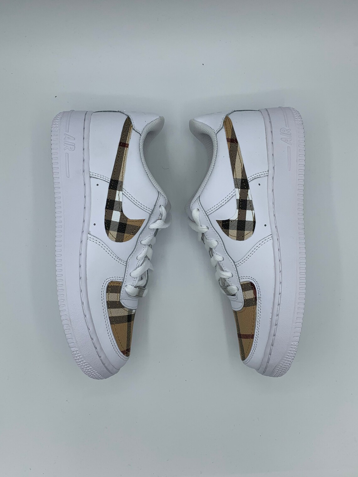plaid custom air force 1
