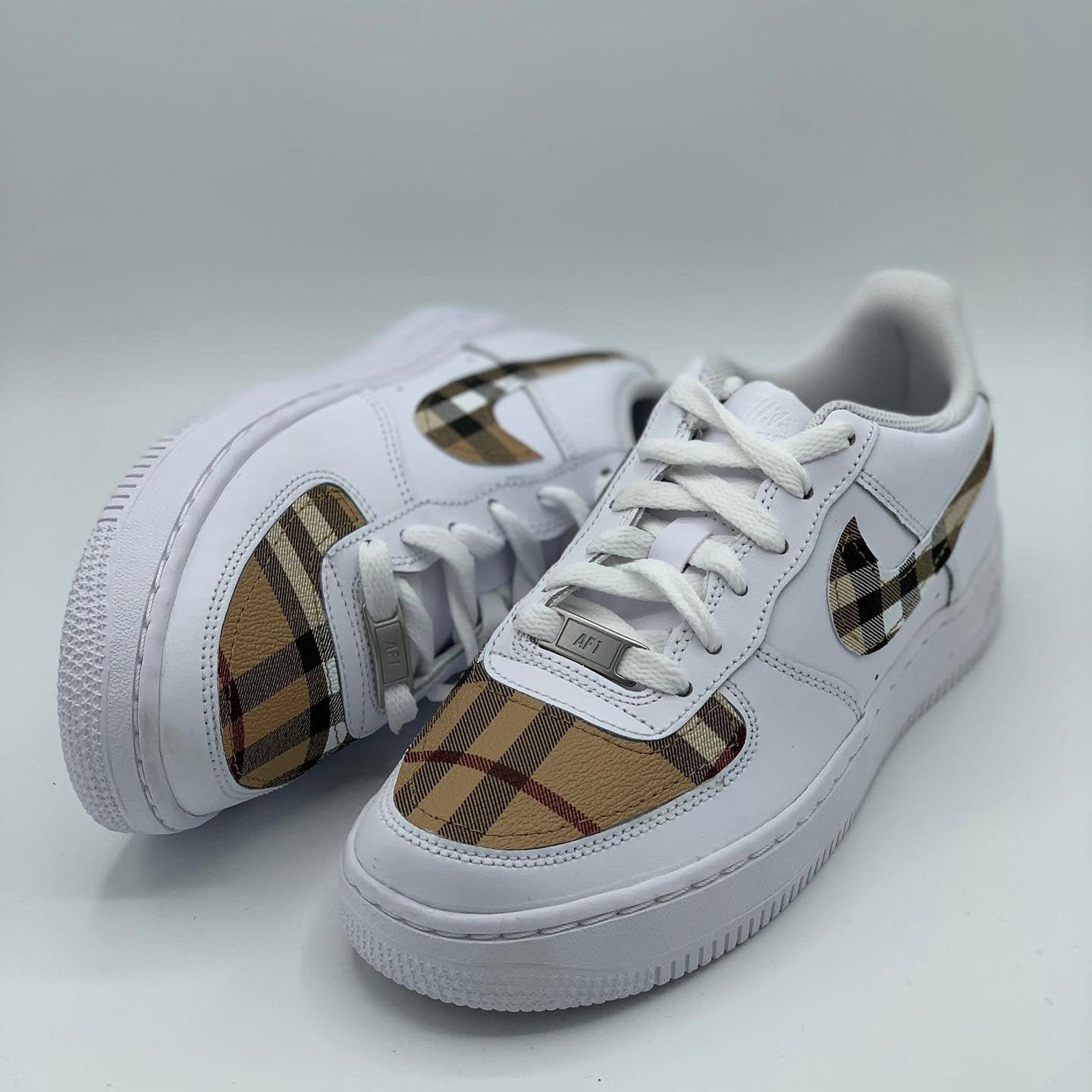 custom plaid air force 1
