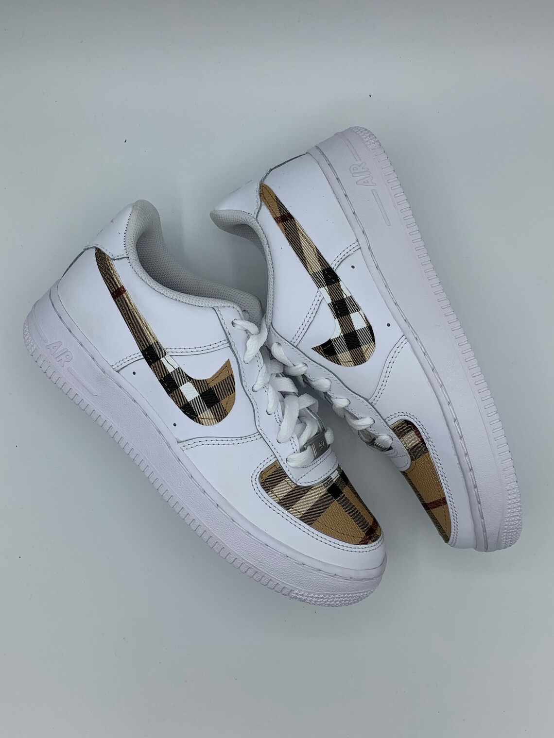 plaid custom air force 1