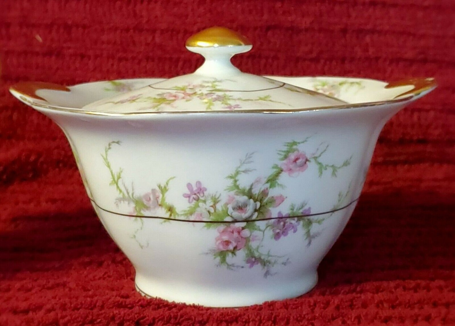 Theodore Haviland Limoges New York Rosalinde Covered Sugar Etsy