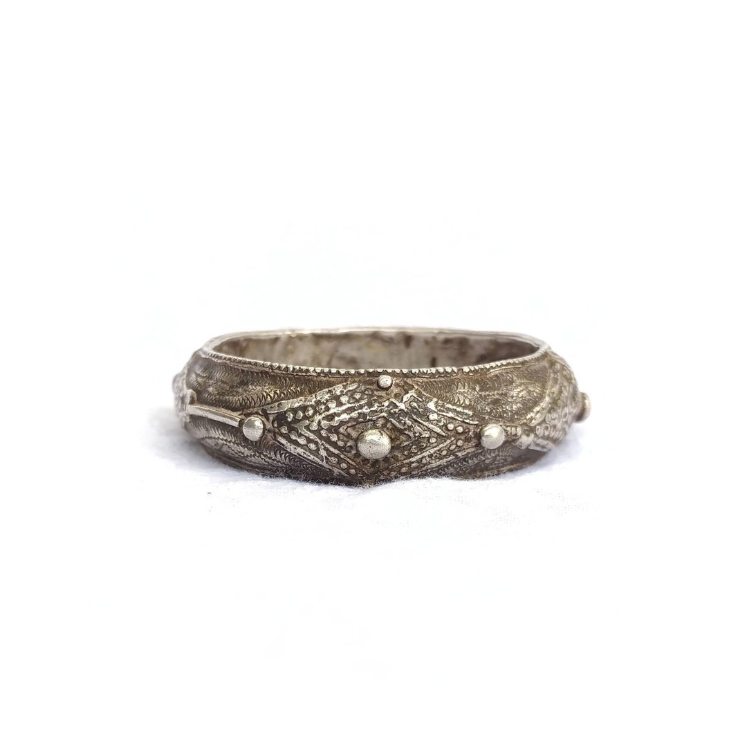 Bracelet Ethnique Berbère Marocain En Cuivre Doré - Sans Fermoir, Réglable, Unisexe, Pièce Artisanale