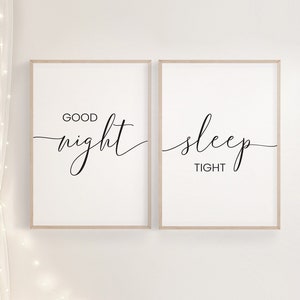 Good Night Sleep Tight Print Nursery Room Decor Child Wall Art Baby Gift Shower Gift Nursery Printable Wall Decor Baby Boy Baby Girl Quote