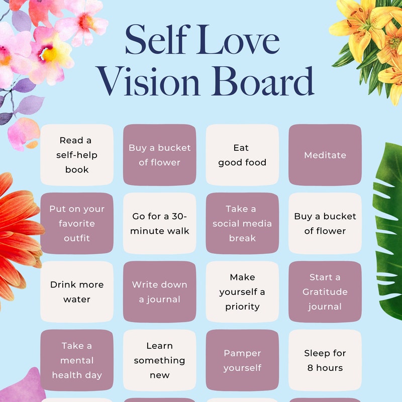 Vision Board Printables Etsy