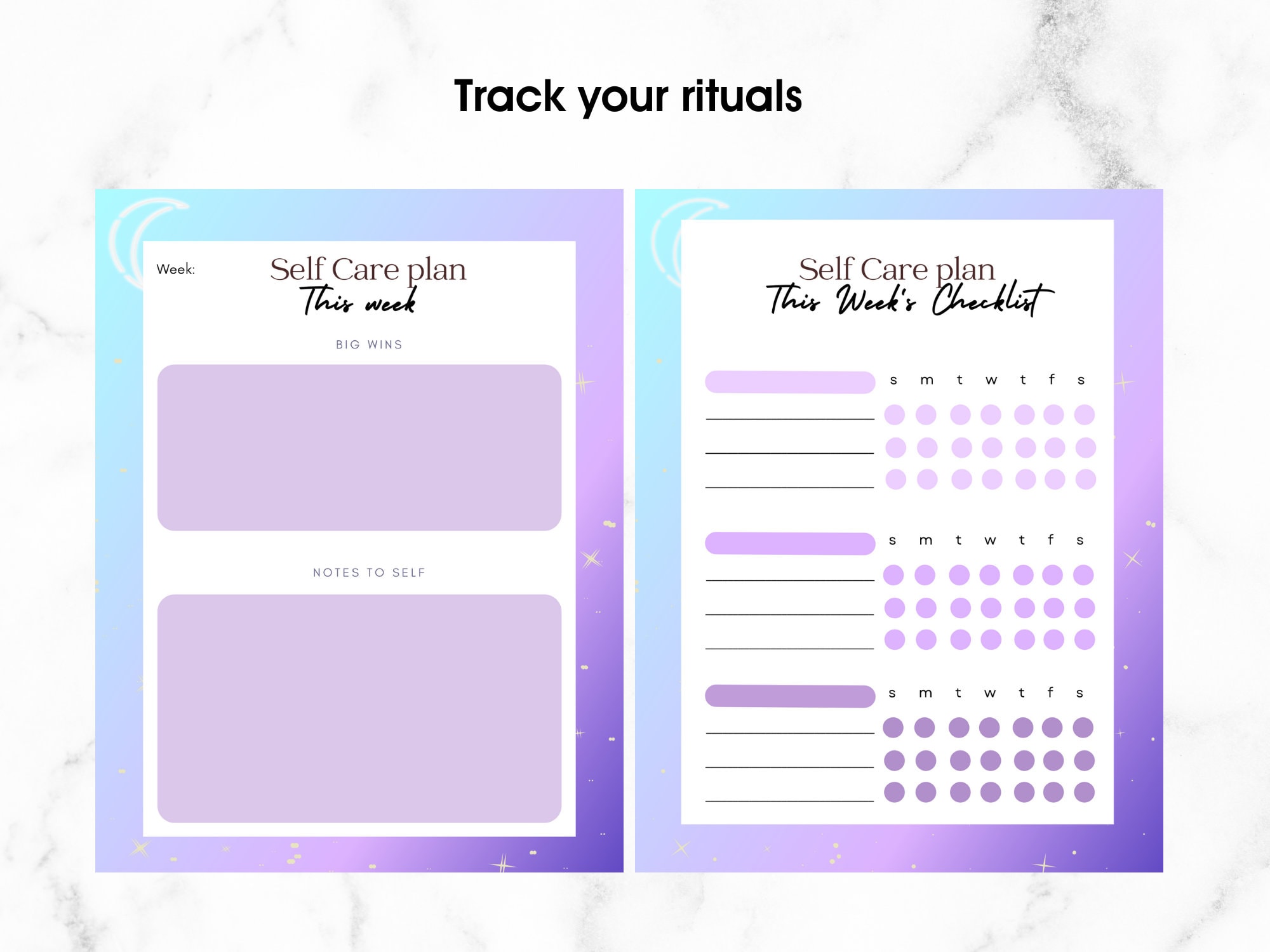 Printable Self Care Journal | Mental Health Planner | Positive ...