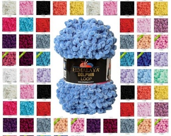 Himalaya Dolphin LOOP Puffy velours bouclé laine à tricoter gonflée 100 gr - (Revendeur d'Allemagne ! Expédition rapide DHL)