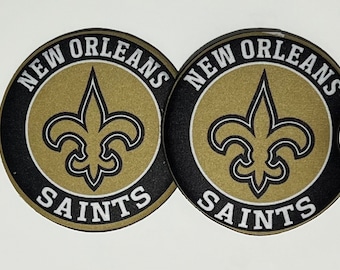 Posavasos de neopreno para coche de los New Orleans Saints con diseño de sublimación, juego de 2